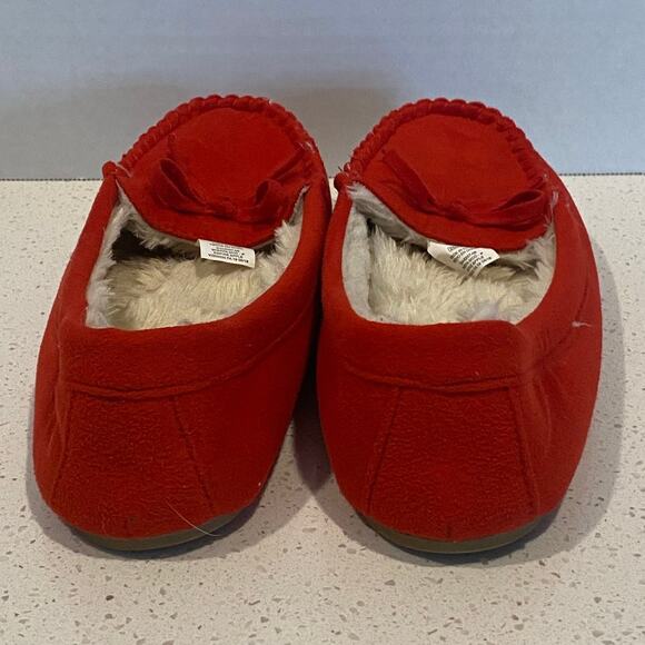 OLD Navy Minnetonka Winter Moccasins Women's Red Size 8 - Picture 7 of 7
